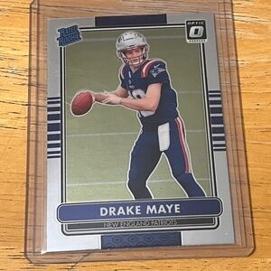 2024 Optic Retro Insert Drake Maye Rookie Card New England Patriots Super Bowl